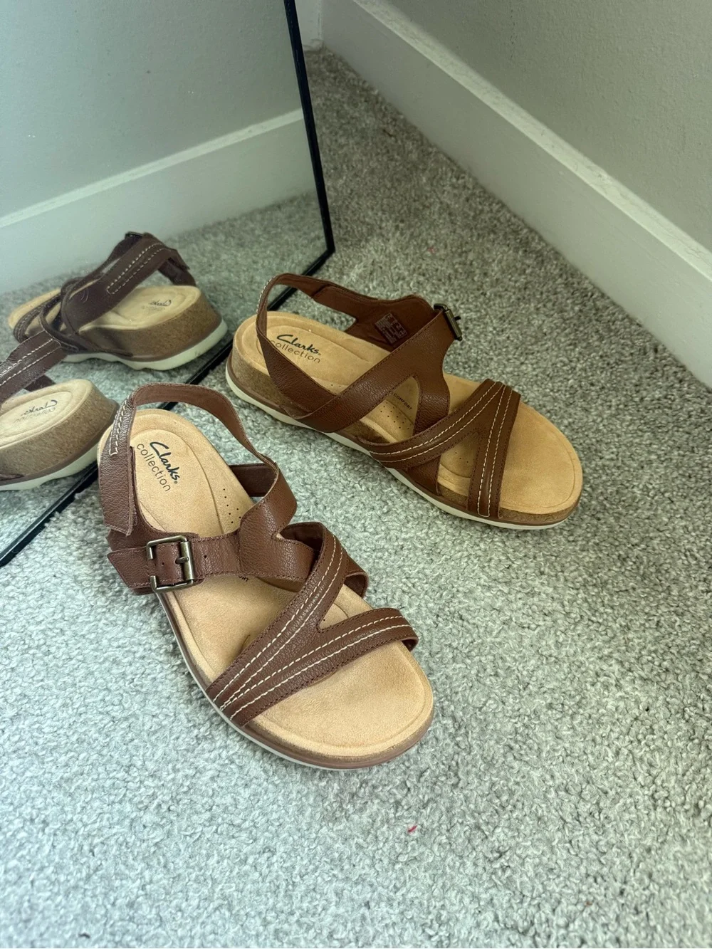 Clarks Collection Adjustable Sandals - Brynn Step